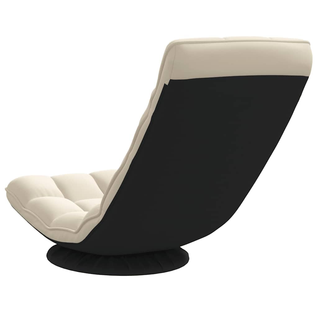 vidaXL Silla giratoria de Suelo de Lino 70x51x79 cm, Silla giratoria, Silla de Juego de Piso, Silla de Piso Plegable, sillón reclinable Giratorio