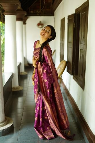 Image of Avantika Fashion Women's Kanjivaram Soft Semi Silk Banarasi Sarees With Blouse Piece.