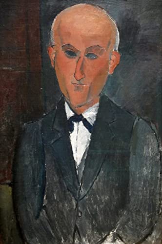 Toile murale abstraite de Modigliani : portrait Max Jacob impression haute définition