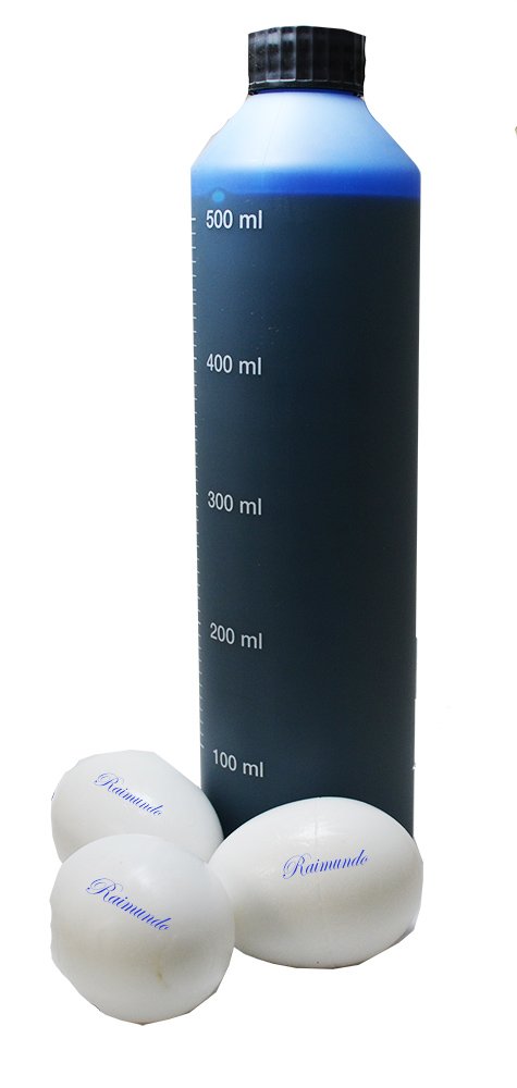 FINCA CASAREJO Tinta alimentaria para marcar Huevos con tampón Manual - 500ml (Azul)