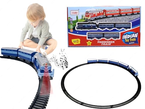 Image of Amisha Gift Gallery Battery Operated Kids Train Set with Track Toy for Kids (Big Passenger)