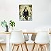 LB Virgin Mary Canvas Wall Art Christ Jesus in Heaven Angel Paradise Painting Canvas Prints Christian Living Room Bedroom Bathroom Home Decorations Ready to Hang,12x16 inch