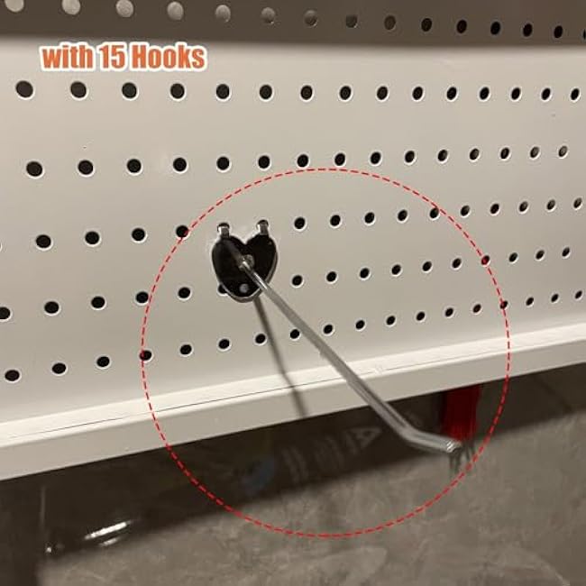 Storage Cart For Variety Applications 4-Tier Carbon Steel Storage Trolley With Hole Board Snacks Fruit And Vegetable Basket Kitchen Storage Cart Display Stand Bathroom Kitchen(Black-50X27X140Cm)-yxvPMsoj