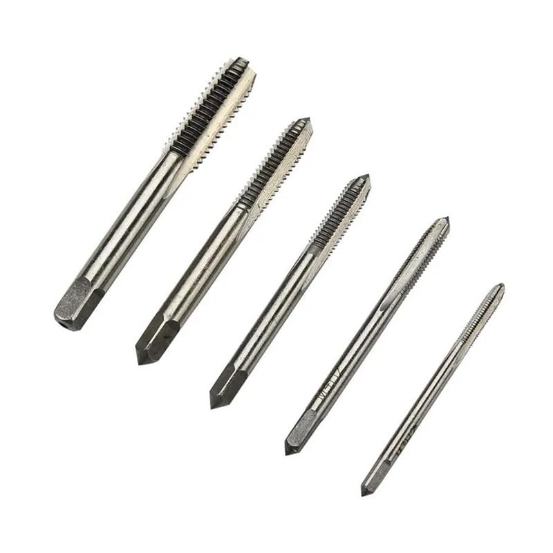 5PCS Set HSS M3 M4 M5 M6 M8 M10 M12 Machine Straight Fluted Screw Thread Metric Hand Tap Drill Set Hand Tools AEVHBAMXN