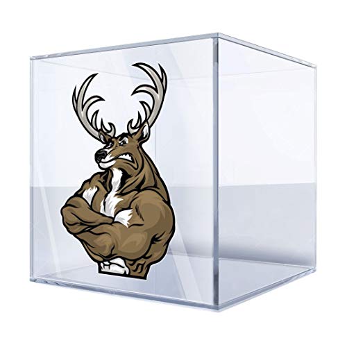 Decals Stickers Angry Male Deer Muscle Mule Fallow Reindeer Wapiti Chital 12 X 8,8