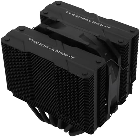 Thermalright Peerless Assassin 120 Mini Black CPU Cooler, 6 Heat Pipes AGHP Technology, with 120mm PWM Fan, 1500RPM Speed, for AMD:AM4 AM5/Intel LGA 1851/1700/1150/1151/1200/2011,PC Cooler