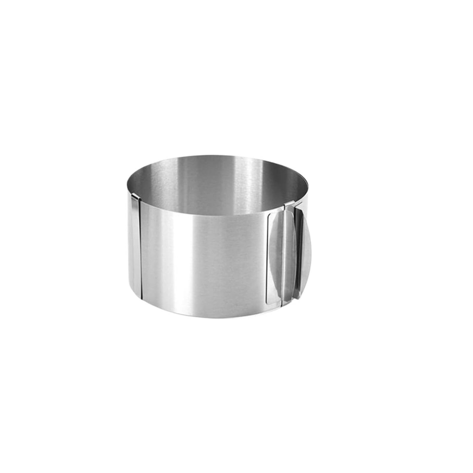 Edelstahl 6-30cm Teleskop Mousse Ring Kreis Form Einstellbar mit Skala Erhöhte Kuchen Ringe for Backen für Kuchen(Height 8.5cm)