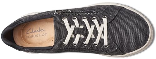 Image of Clarks Women's Caroline Echo Canvas Side Zip Fashion Sneaker