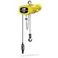 CM MG2532 1-Phase Single Speed Man Guard Electric Chain Hoist with Rigid Hook Suspension, 500 lbs Capacity, 10' Lift Height, 32 fpm Lift Speed, 1/2HP, 115/230V/60Hz