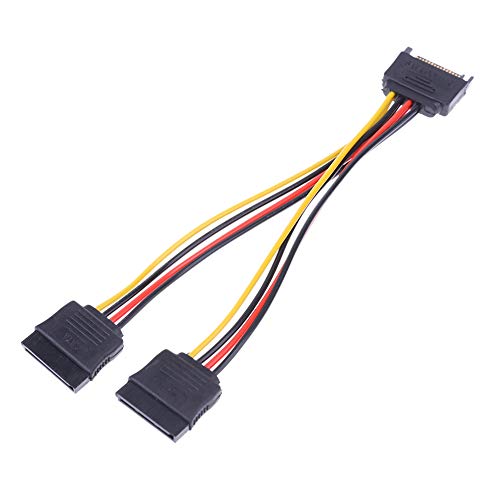 Cable Adaptador Divisor SATA 15 pines Macho a Doble Hembra miniatura 3