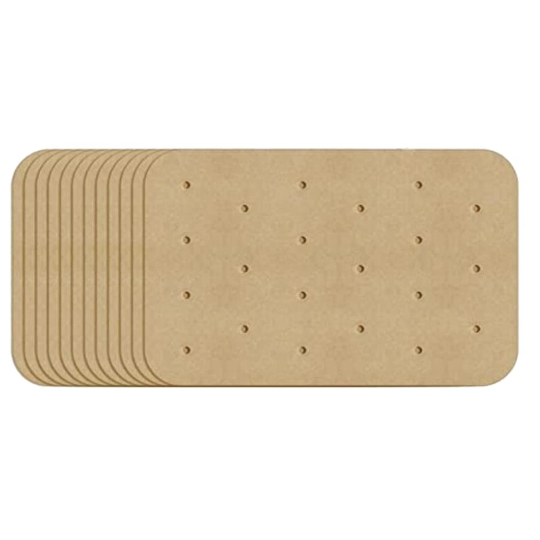CTRLZS Air Fryer Parchment Liners,100 Pcs Perforated Square Air Fryer Liners,for Foodi XL 6 in 1 DZ201 Dual Air Fryer