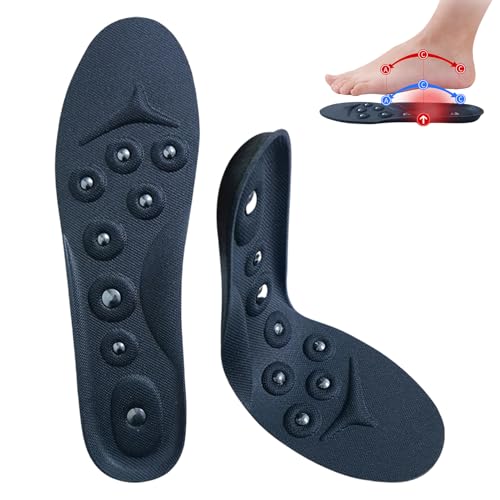 Plantillas de masaje magnéticas - Almohadilla de apoyo para el arco amortiguadora y transpirable | Plantilla ortopédica de alivio de zapatos para hombres y mujeres, para adultos, comodidad, caminar