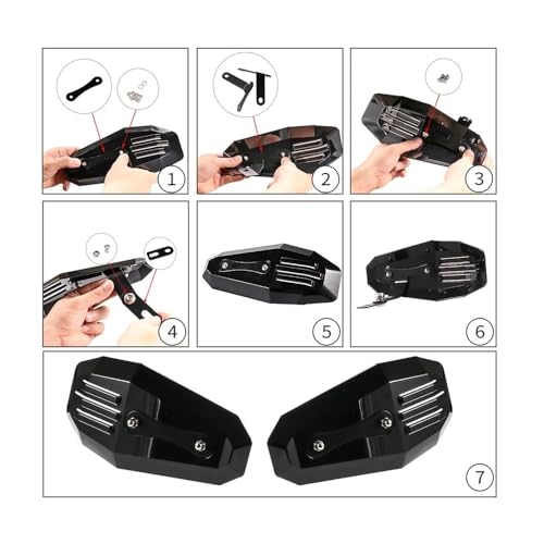 Protège-mains de moto avec supports robustes pour une isolation optimale - 4