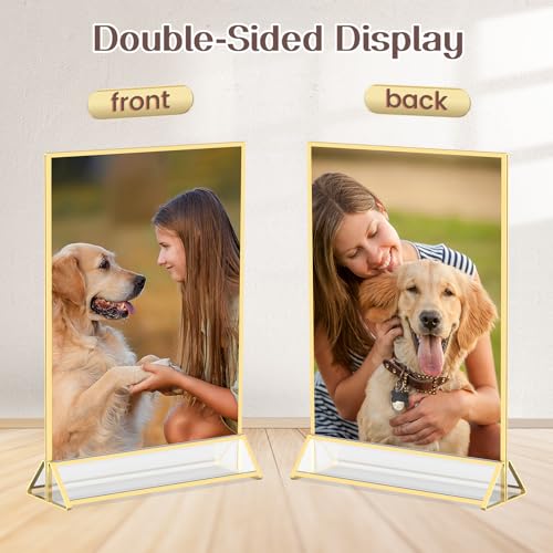 Support acrylique double face transparent avec fixations amovibles - 4