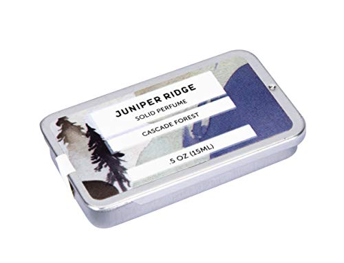 Juniper Ridge Cascade Forest Solid Perfume | Wild-Harvested Essential Oil Blend | Unisex Fragrance | Travel Friendly | 0.5 Oz Tin #TOP1
