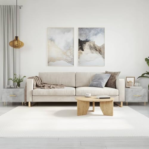 Table basse gris béton avec rangement pour optimiser et ranger votre salon - 2