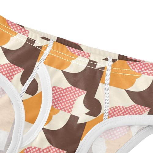 Houndstooth Brown Classical Toddler Boy Comfort Kids Underwear Breathable Children Undies4