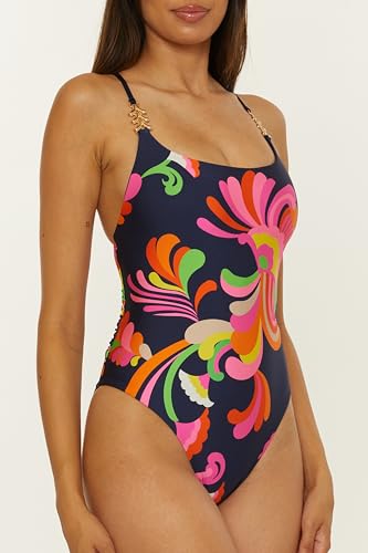 Trina Turk Women's Poolside One Piece Swimsuit, Floral Print, Adjustable, Bathing Suits2