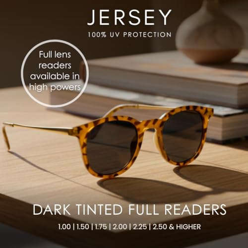Image of proSPORT Full Lens Reading Sunglasses for Men & Women, Lightweight UV400 Protection, Non-Bifocal Sun Readers +1.00 to