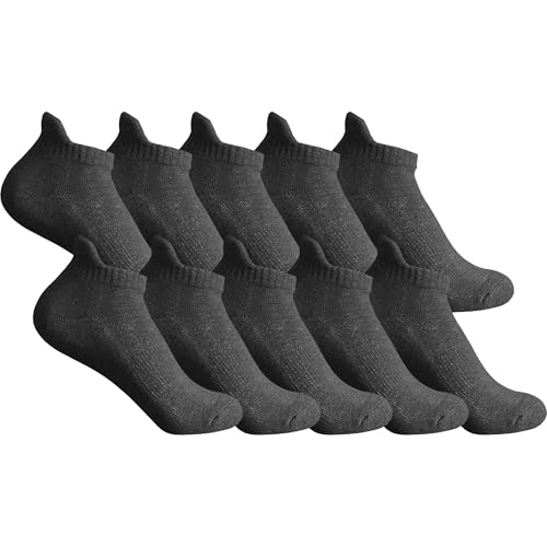 Image of Ankle Socks for Women and Men Heel Tab Athletic Socks Running Athletic Low Cut Tab Socks Sports No Show Sock 6 Pairs