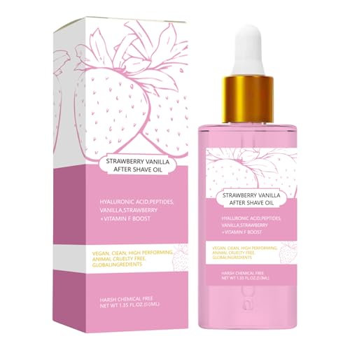 Vanilla De Fresa Después Del Aceite De Afeitado, Servicio Después Del Aceite De Afeitado, Producto Para El Cuidado De La Piel, Con Fórmula Profundamente Hidratante, 50ml, Para Mujeres