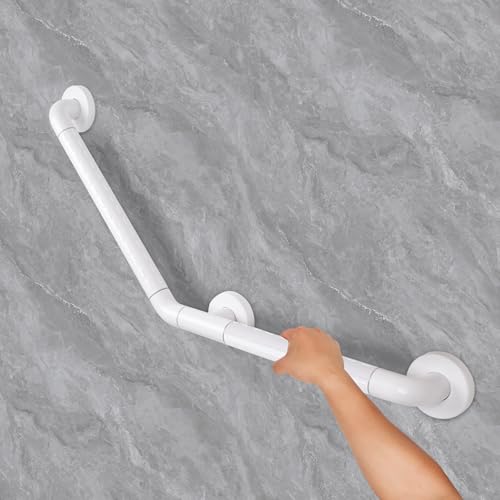 Agarradera Baño para Mayores, Barra Minusvalidos de Ducha 45 x 45 cm, Acero Inoxidable, Para Personas Mayores, para Inodoro, Discapacitados