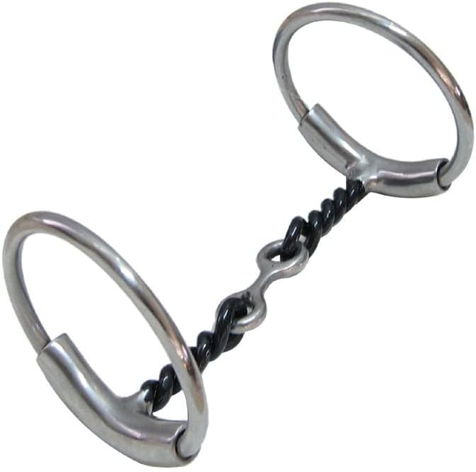 AJ Tack Sweet Iron Dog Bone Twisted Wire Bit