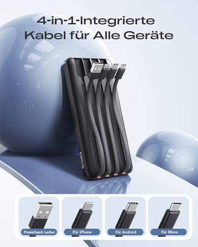 Orfeika Power Bank 20000mAh, PD 20W Powerbank mit Schnellladefunktion – Ansicht 2
