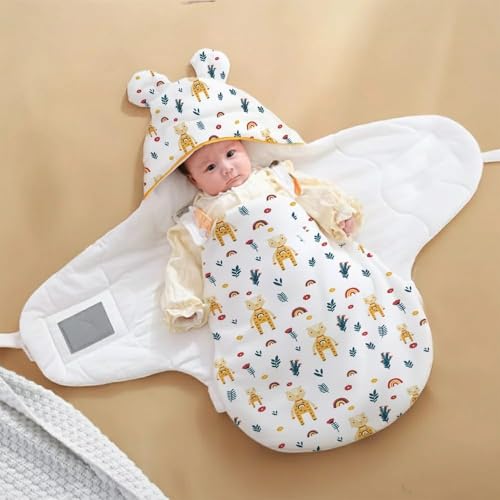 Image of StarAndDaisy Baby Swaddle Wrap for Newborn 0-9 Months, Baby Sleeping Bag Or Blanket, Muslin Swaddle for New Born Baby for All Season (Boys & Girls)-Rainbow Print