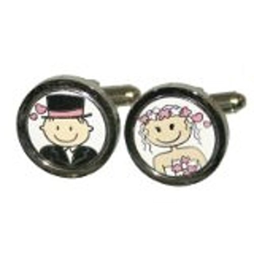 Mancuernillas GTR Rosa Novios Unisex Talla Única