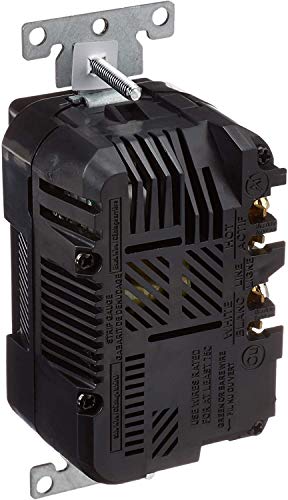 Image of Leviton T5632-E Type-A USB in-Wall Charger with 15A Tamper-Resistant Outlet, USB Charger for Smartphones, Black