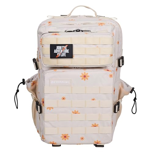 Mochila Táctica 45L – Mochila Cabina Avión, Oxford 1000D Impermeable, Compartimento Zapatillas y para Ordenador, Gimnasio, Hombre y Mujer, by ELITEX TRAINING (Margarita)