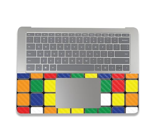 Image of MightySkins Carbon Fiber Skin Compatible with Microsoft Surface Laptop Studio 2 (2023) Full Wrap Kit - Puzzle Cube | Protective, Durable Textured Carbon Fiber Finish | Easy to Apply | Made in The USA