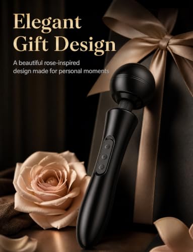 Wand Vibrator for Couples, 8 Vibrating Modes Silicone Massager - Image 2