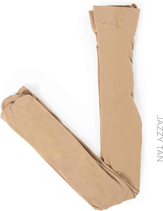 Body Wrappers C80 Girls Supplex Footed Tights (Small/Medium, Jazzy Tan)2