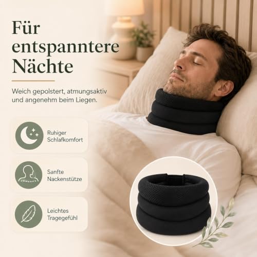 Vidafix collarín antironquidos cervical negro para alivio muscular 5