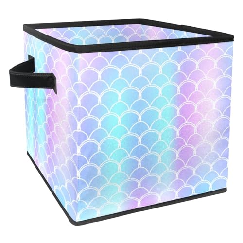 Boîte de rangement dégradé rose bleu pour placard encombré et tri efficace