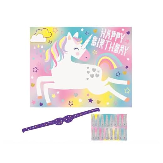 Unique Party - Juego De Fiesta Unicornio Para 16 (72499) , Color/Modelo Surtido