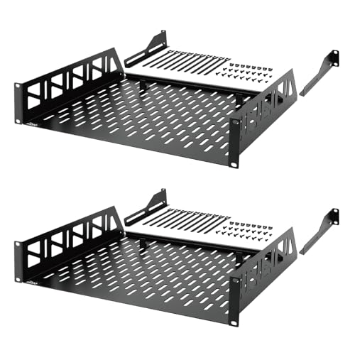 Tecmojo 2U rack shelf for 19" racks, 14" depth