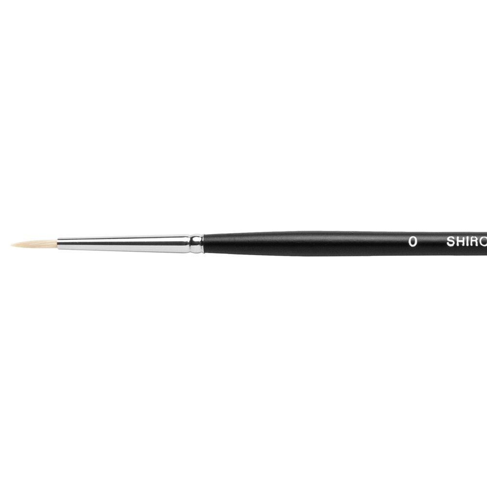 Jackson's : Shiro : Professional Hog Bristle Hair Brush : Round : No.0