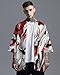 MFCT Japanese Streetwear Fashion Men's Lightweight Red Monster Graphic Kimono (Black, Large)