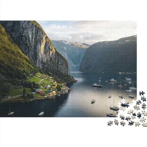Puzzle de 1000 piezas de paisajes de monta[strong]ñ[/strong]a y juegos para adultos de 70x50cm