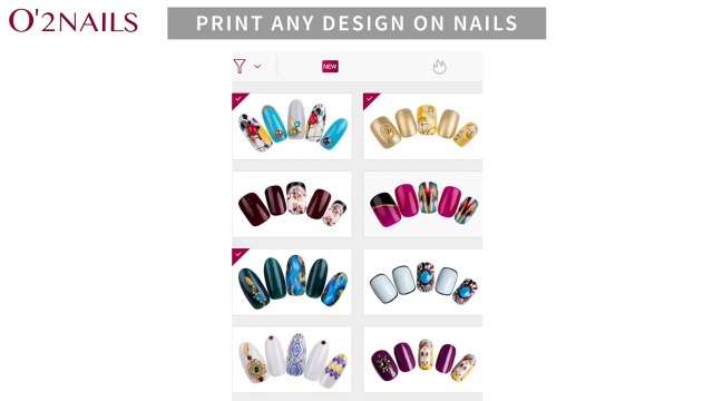 Amazon.co.jp: O'2NAILS ネイルプリンター 自動認識機能搭載 爪の形