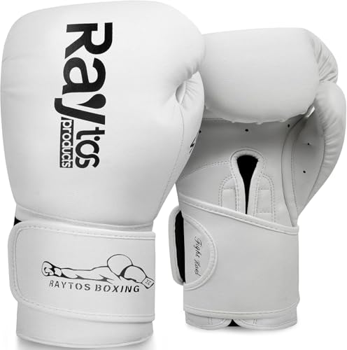 Raytos �{�N�V���O�O���[�u �j���p�E�����p �v���g���[�j���O 10oz 12oz 14oz 16oz | ���ی� 15°�t�b�N�����[�v�� | �g���v�����e�b�N�X�p�b�f�B���O | ���G�^�C MMA �L�b�N�{�N�V���O �X�p�[�����O�p PU���U�[ (�z��