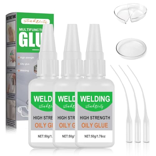 Super Glue Gel, Superglue extra fuerte, resistente al agua, pegamento de soldadura de alta resistencia a base de aceite, fuerte pegamento universal para madera, caucho y cerámica más, pegamento de