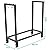 Sunnydaze Outdoor 30-Inch Firewood Log Rack - Small Fireplace or Fire Pit Wood Storage Holder - Black