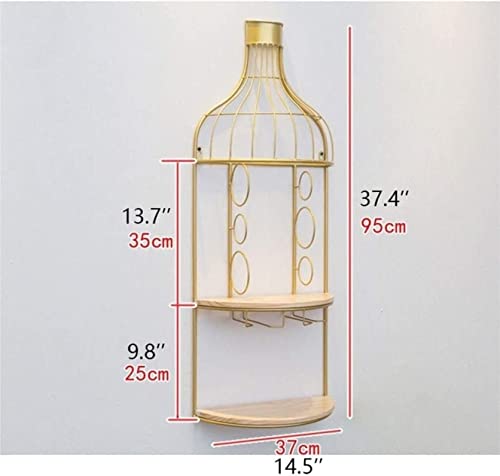 Soporte para Botellas de Vino de Madera Maciza para Pared miniatura 2