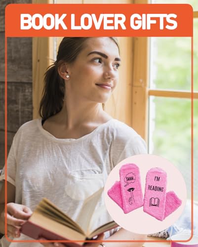 Reading Socks with Gift Box, Bookish Gifts for Women, Funny Reading Accessories for Teacher, Students and Book Lovers4