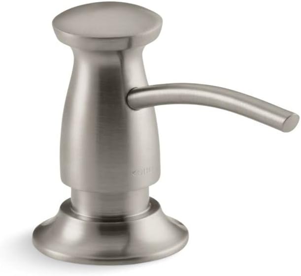 KOHLER 1893-C-BN Transitional Lotion, Kitchen Sink Soap Dispenser, Vibrant Brushed Nickel