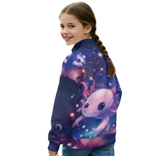 Girls Sweatshirt Kids Jacket Zipper Hooded Top Students Coat Fall Long Sleeve Hooded Shirts Zip Up Novel Activewear3